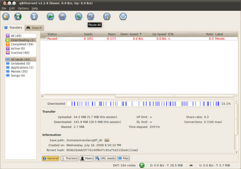controle à distance de qbittorrent